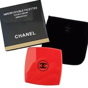 Chanel Beauty Red Compact Mirror NIB